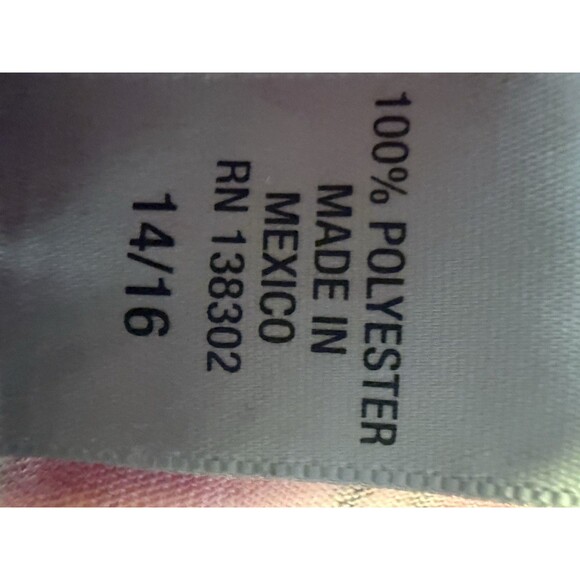 Sleeveless Bright Pink Paisley Print W Cut Out Lace Sz 14-16 Women’s - Picture 10 of 10